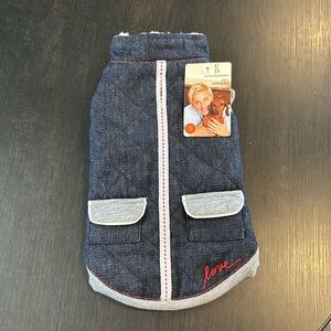 Ellen DeGeneres dog apparel jean jacket size S BNWT